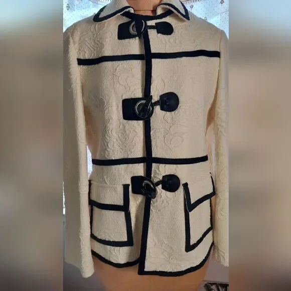 NWT Private CollectionJacket/Blazer White & Black Size See Below
